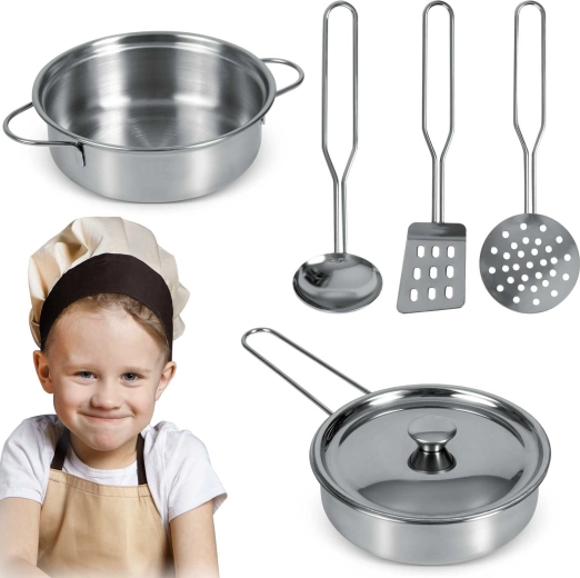 Dětská kuchyňská sada z nerezové oceli 5 ks RICOKIDS