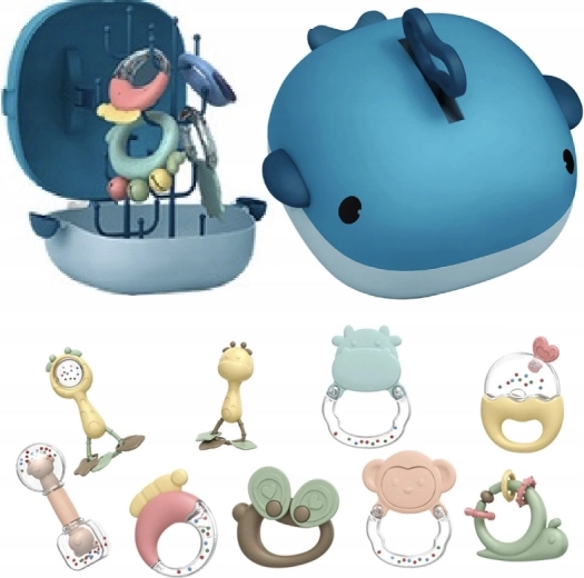 Sada chrastítek pro miminko v balení delfín