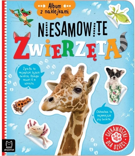 album s nálepkami: úžasná zvířata – zajímavosti pro děti