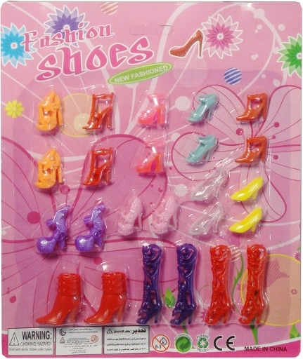 Sada bot pro panenky typu Barbie – 12 párů