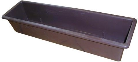 Plastový truhlík na květiny 50 cm hnědý