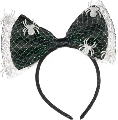 Čelenka s mašlí a pavouky