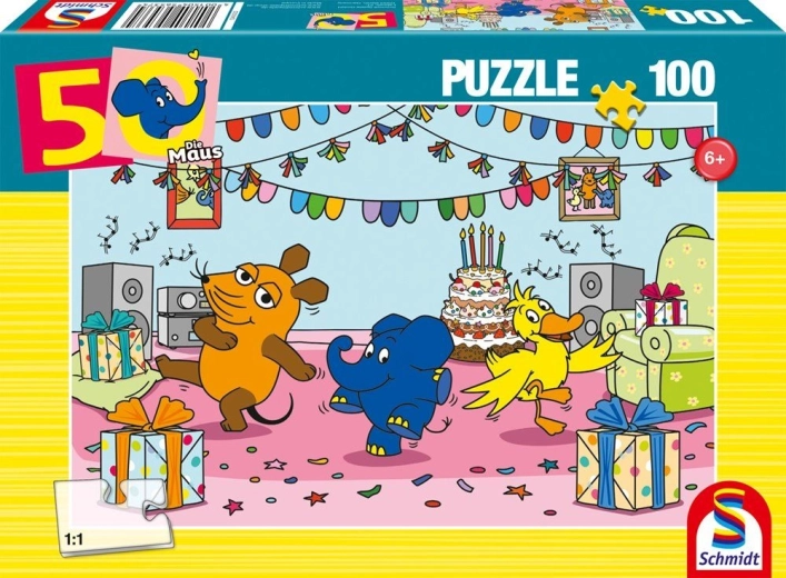 Elefantastische Party – puzzle 100 dílků