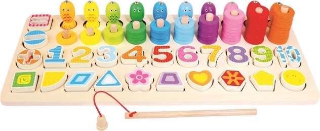 Dřevěná dětská edukativní hračka Bino