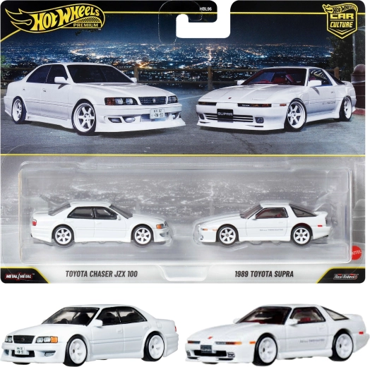 Hot Wheels Premium sada 2 aut Toyota Chaser JZX100 a Toyota Supra 1989