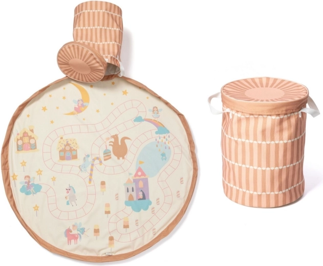 Play&Go Soo koš na hračky s hrací podložkou Fairyworld
