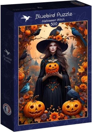 Bluebird puzzle halloweenská čarodějnice 500 dílků