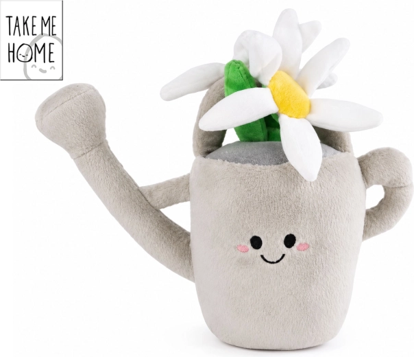 Plyšová pokojová rostlina Take Me Home v šedé konvici 20 cm