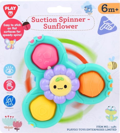 Playgo přísavný spinner slunečnice