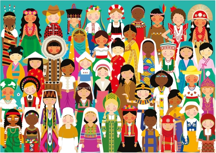 Educa puzzle Dívky světa 300 dílků