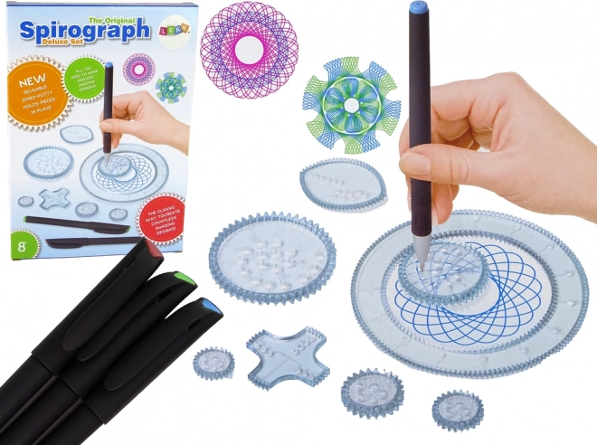 Vzdělávací spirograf s fixami a šablonami