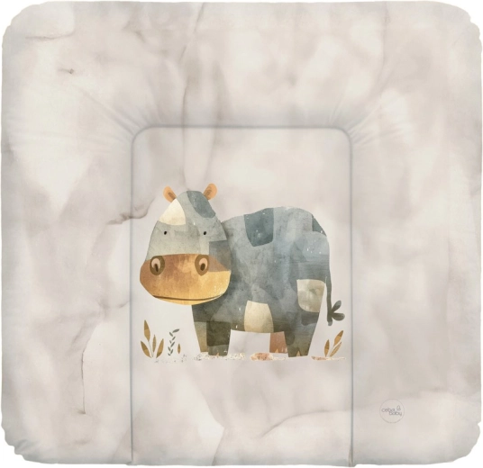 Ceba Baby měkká přebalovací podložka Basic Cosy Hippo 75 × 72 cm
