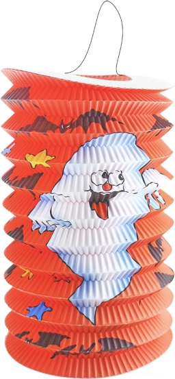 Halloweenský lampion duch 15 cm