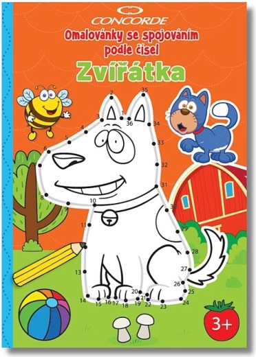 Omalovánky spojovačky podle čísel CONCORDE – zvířátka