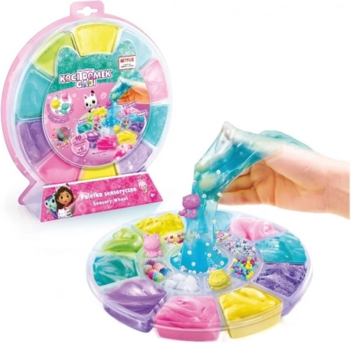 Senzorická paletka Kocí domek Gabi – kreativní slizy a hmoty