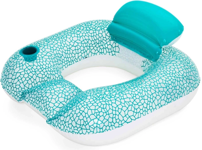Nafukovací křeslo na vodu modré Bestway 102 × 94 cm