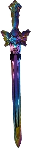 Dětský fantasy meč s duhovým efektem 58 cm - 1 kus