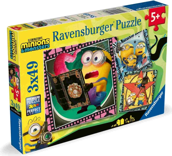 Puzzle Mimoni 3, 3 × 49 dílků