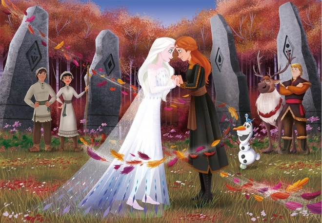 Clementoni puzzle Ledové království 2 – sestry, 104 dílků