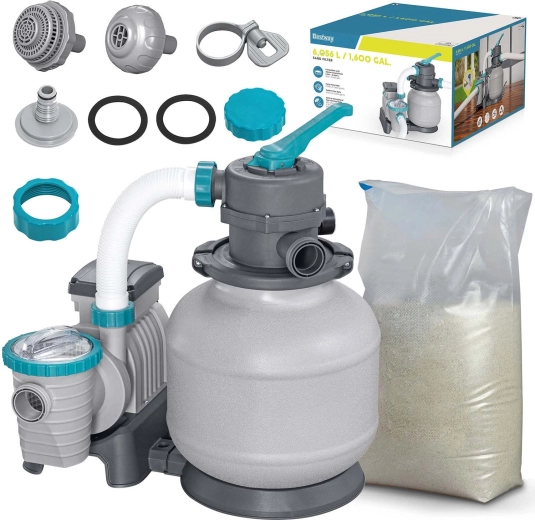 Písková filtrace 6056 l/h s pískem 25 kg BESTWAY 58497