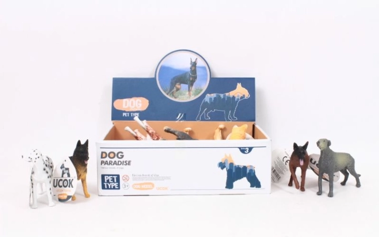 Dog Paradise realistické figurky psů 12,5 cm (12 ks)