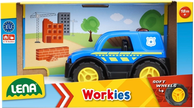 LENA Workies policejní auto 12 cm
