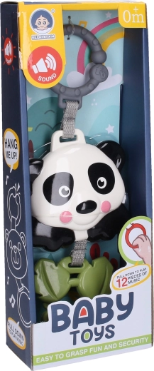 Hrací panda na zavěšení 29 cm - 1 kus