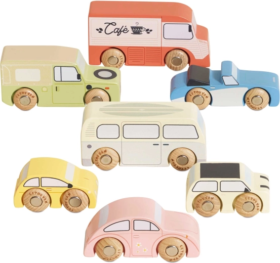 Le Toy Van vintage sada dřevěných autíček