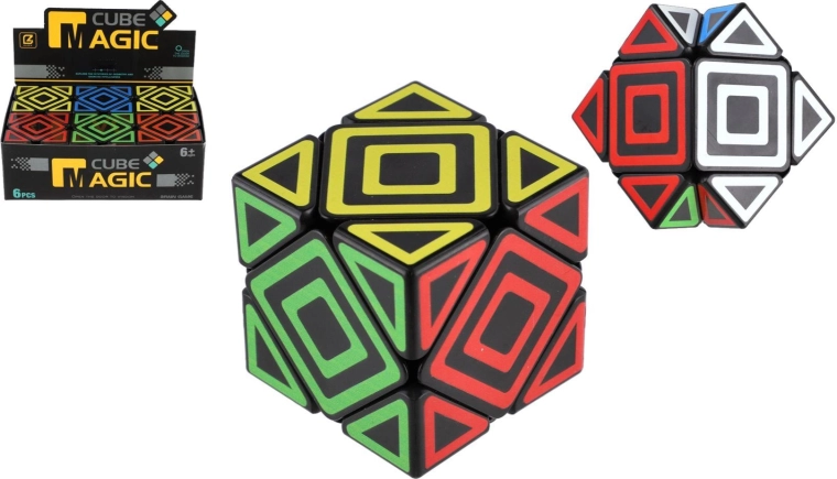 Plastový logický hlavolam kostka 5,5 cm