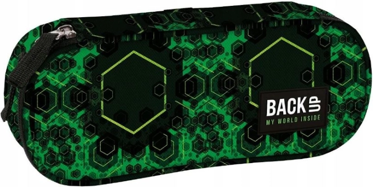 Školní penál etue BackUP quantum zelený - 1 kus