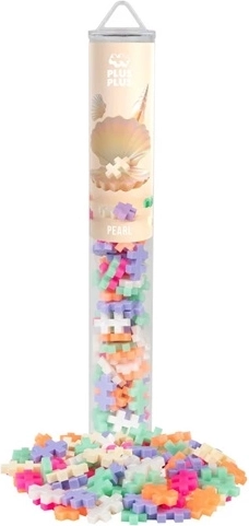 Plus-Plus Pearl kreativní stavebnice v tubě, 100 dílků