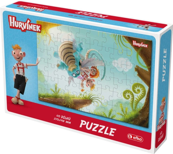 EFKO puzzle Hurvínek III 60 dílků 21 × 15 cm