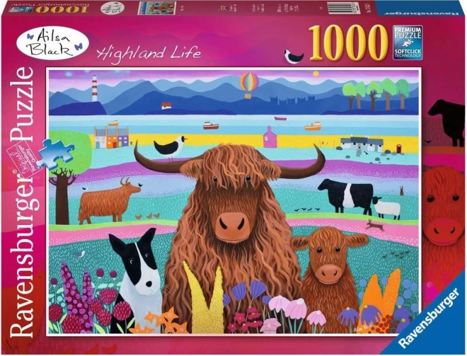Ravensburger puzzle Život na Vysočině 1000 dílků