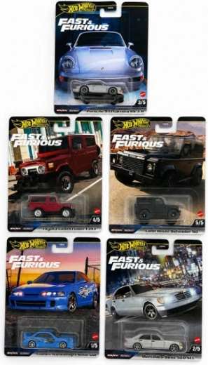 Hot Wheels premium sběratelské autíčko Rychle a zběsile - 1 kus