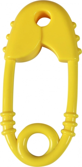 Chrastítko a kousátko ve tvaru špendlíku pro miminka