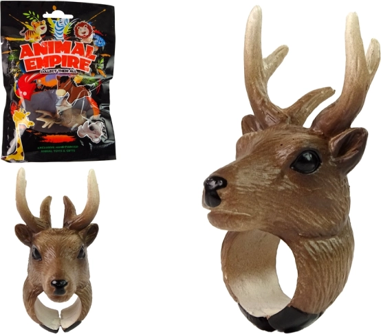 Prsten s hlavou jelena pro děti