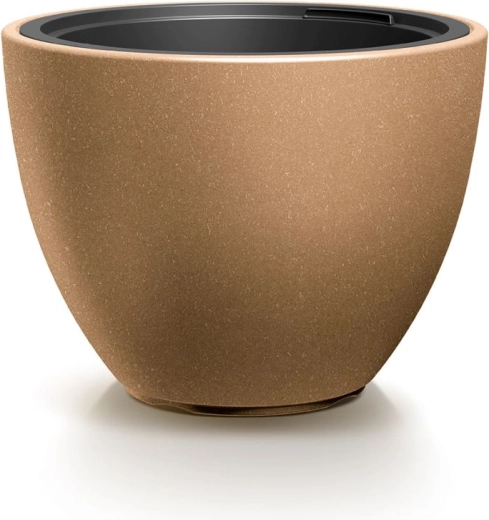 Květináč s vkladem HEOS Eco Wood 39,5 cm naturo