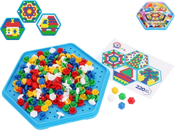 Mozaika Šestihran 220 ks s průhledným víkem
