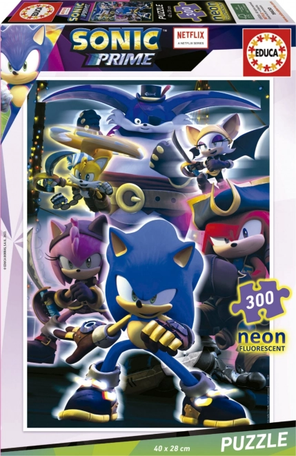 Svítící Puzzle Sonic Prime 300 Dílků