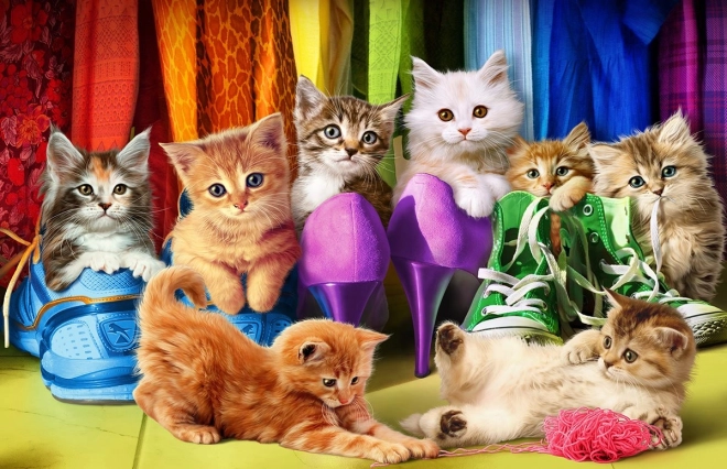 Puzzle EUROGRAPHICS Kočičí hrdost 1000 dílků