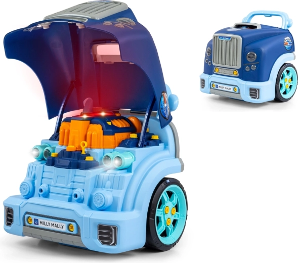 Milly Mally rozebíratelný motor N-GINE modrý