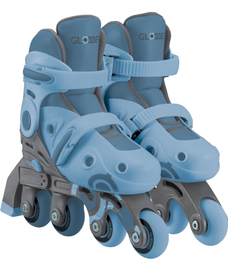 Dětské inline brusle Learning skates 2v1 modré nastavitelné 30–33
