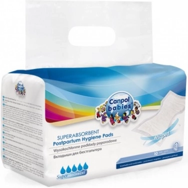 Canpol babies vysoce absorpční tvarované poporodní vložky 10 ks