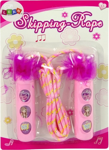 Skákací šňůra Princezny Růžový Plyš