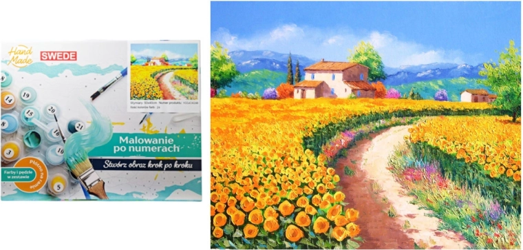 Malování podle čísel – Vesnická cesta