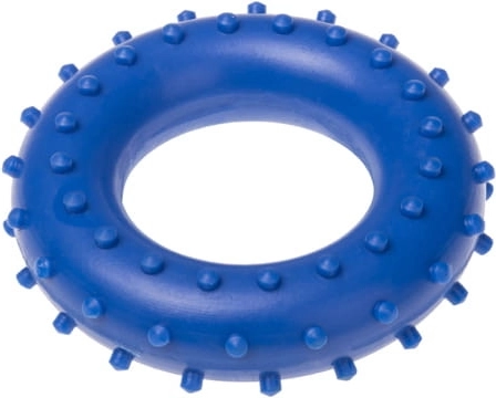 Rehabilitační masážní kroužek s výstupky 7,2 cm modrý