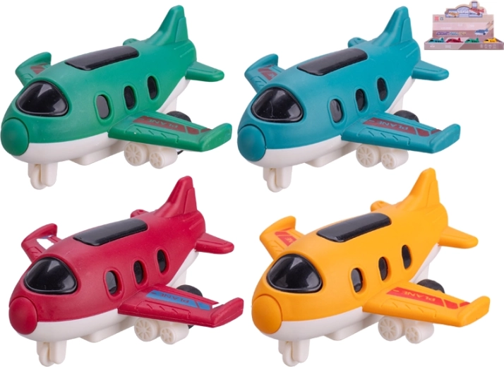 Letadlo na setrvačník 9,5 cm – odolná plastová hračka pro děti
