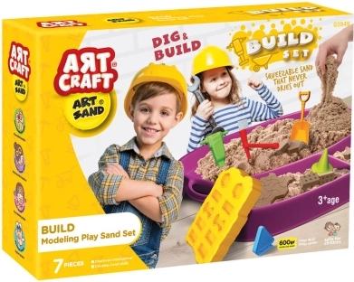 Art craft kinetický písek budovatelská sada 600 g