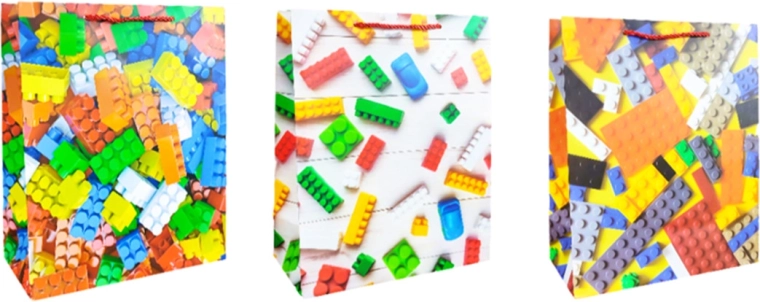 Dárková taška velikost L – mix vzorů