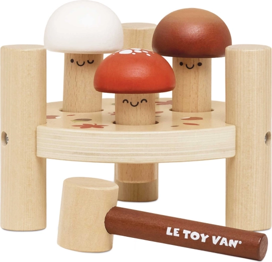 Le Toy Van dřevěná zatloukací hra s hříbky